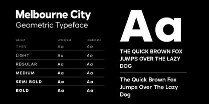Melbourne City Font Poster 2