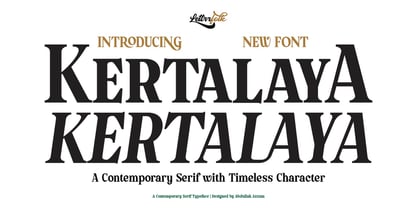 Kertalaya Serif Font Poster 1