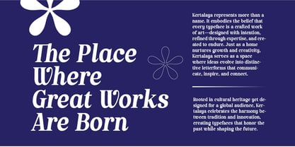 Kertalaya Serif Font Poster 3
