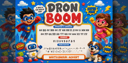 Dron Boom Font Poster 7