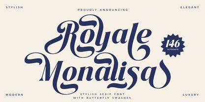 Royale Monalisa Font Poster 1