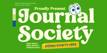 Journal Society Font Poster 1