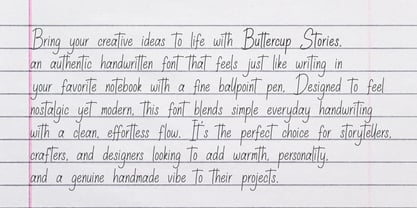 Buttercup Stories Font Poster 2