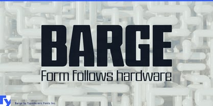 Barge Font Poster 1