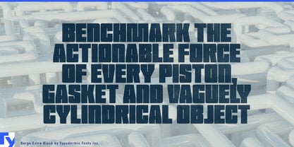 Barge Font Poster 6