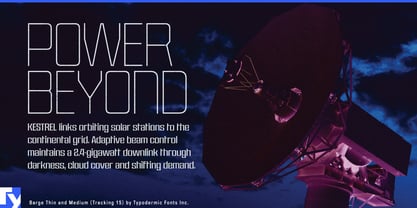 Barge Font Poster 2
