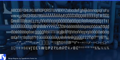 Barge Font Poster 7