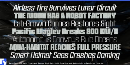 Barge Font Poster 3