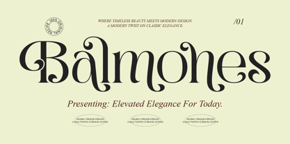 Balmones Font Poster 1
