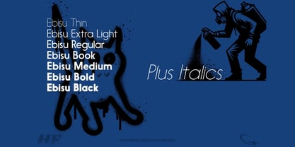 Ebisu Font Poster 9
