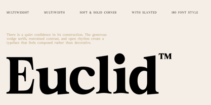 Euclid Font Poster 1