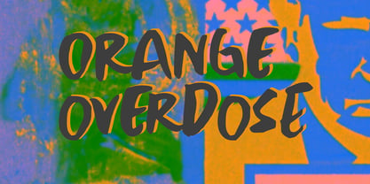 Orange Overdose Pro Font Poster 1