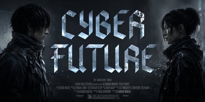 Bladecut Font Poster 5