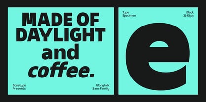 Glorytalk Sans Font Poster 10