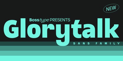 Glorytalk Sans Font Poster 1