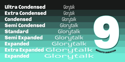 Glorytalk Sans Font Poster 9