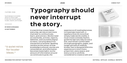 Kineks Text Font Poster 4