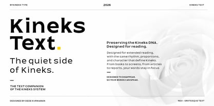 Kineks Text Font Poster 1