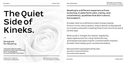Kineks Text Font Poster 2