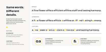 Kineks Text Font Poster 10