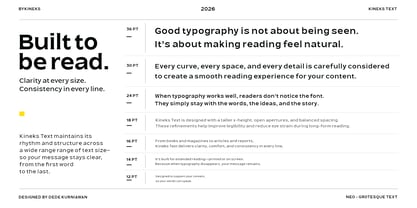 Kineks Text Font Poster 6