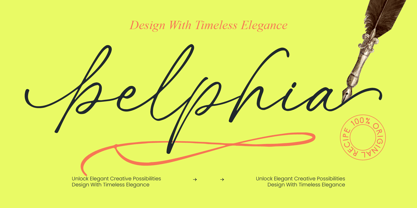Belphia Font Poster 1