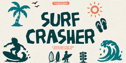 Surf Crasher Font Poster 1