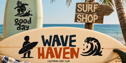 Surf Crasher Font Poster 5