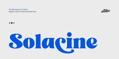 Solacine Font Poster 1