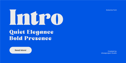 Solacine Font Poster 6