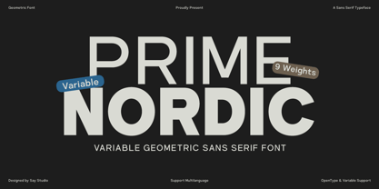Prime Nordic Font Poster 1