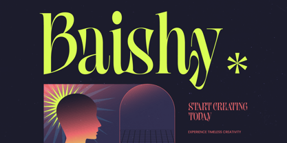 Baishy Font Poster 1