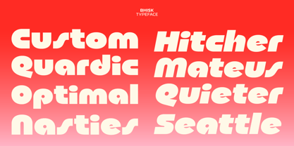 Bhisk Font Poster 5