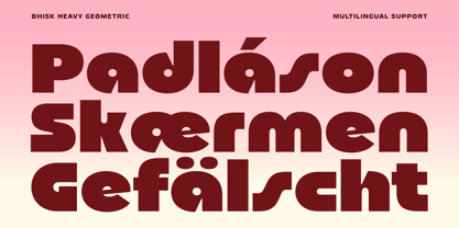 Bhisk Font Poster 3