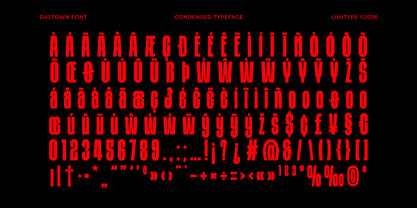 Daltown Font Poster 11