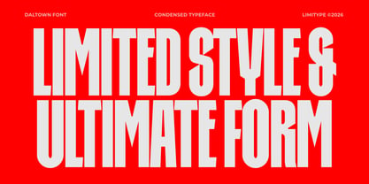 Daltown Font Poster 6