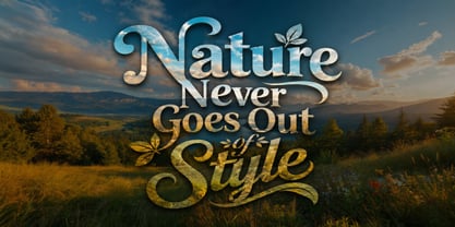 Nature Never Goes Out Of Style Font Poster 1