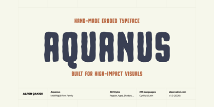 Aquanus Font Poster 1