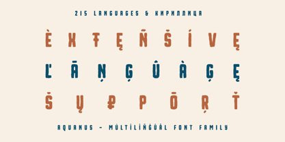 Aquanus Font Poster 8