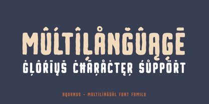 Aquanus Font Poster 12