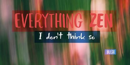 Not Quite Zen Pro Font Poster 4