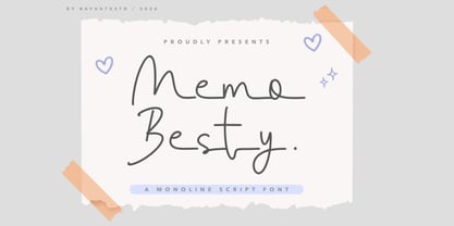 Memo Besty Font Poster 1
