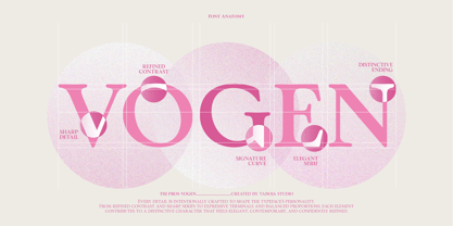 TBJ Pros Vogen Font Poster 4
