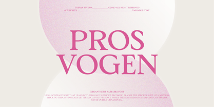 TBJ Pros Vogen Font Poster 1