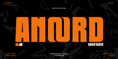 Anoord Font Poster 1
