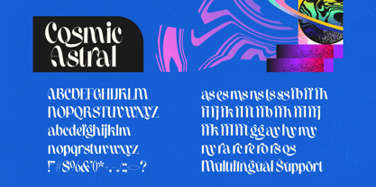 Cosmic Astral Font Poster 4