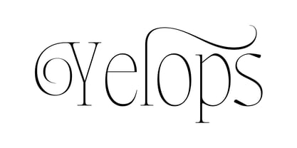 Yelops Font Poster 1