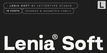 Lenia Soft Font Poster 1