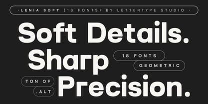 Lenia Soft Font Poster 4