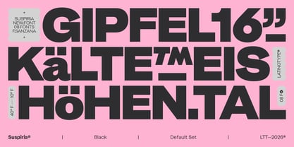 Suspiria Font Poster 3